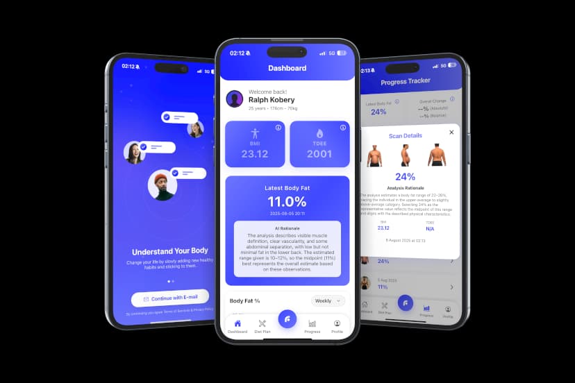 FitCommit app on phone